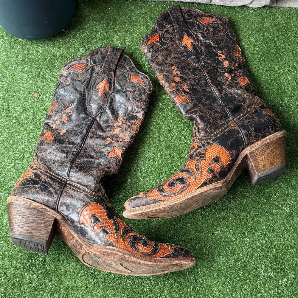 Corral Brown Embroidered Women’s Western Boots - Picture 7 of 10